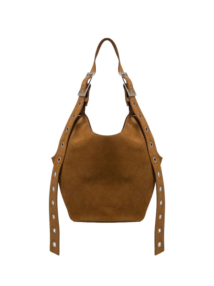 Dondup Hazelnut Brown Small Hobo Bag