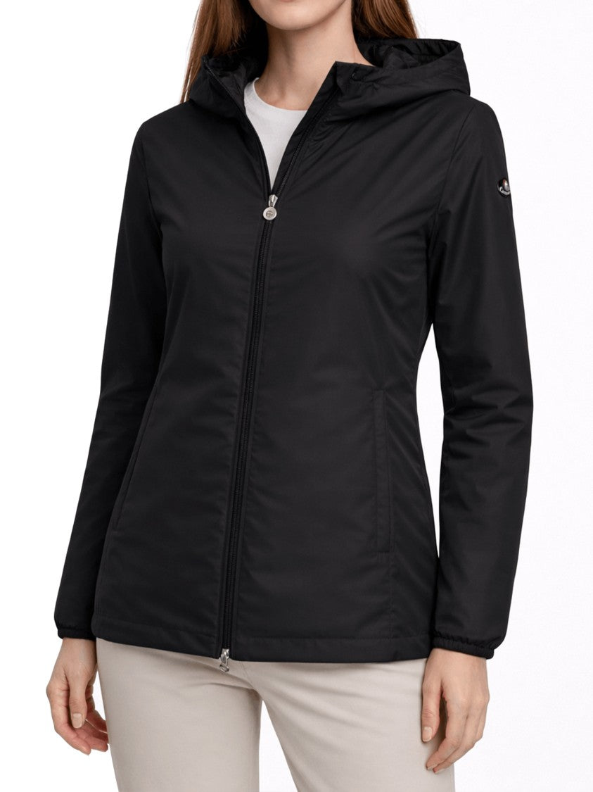 Canadiens Aster Fitted Hooded Black Jacket