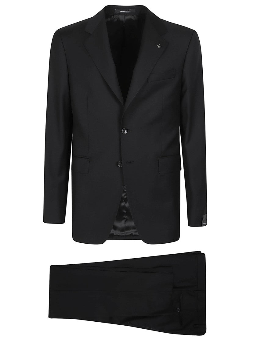 Tagliatore Napoli Black Virgin Wool Suit