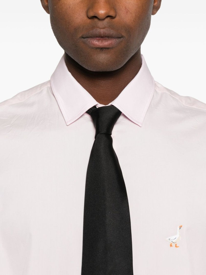 Moschino Pink Classic Button Long Sleeve Shirt