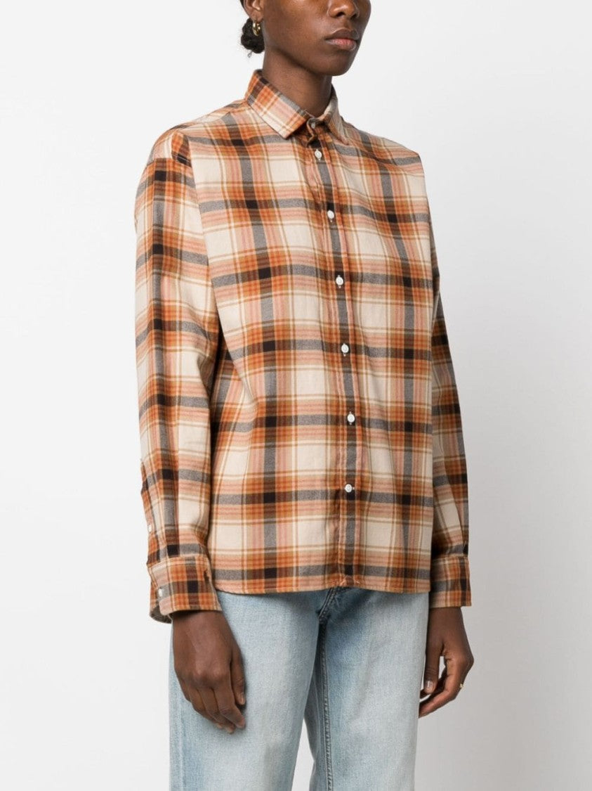Polo Ralph Lauren Check Print Beige Shirt