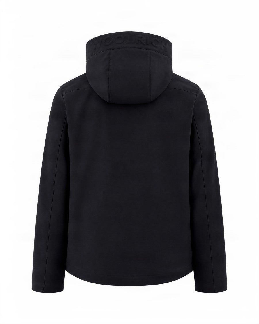 Woolrich Zip Front Hooded Casual Jacket With Structured Silhouette