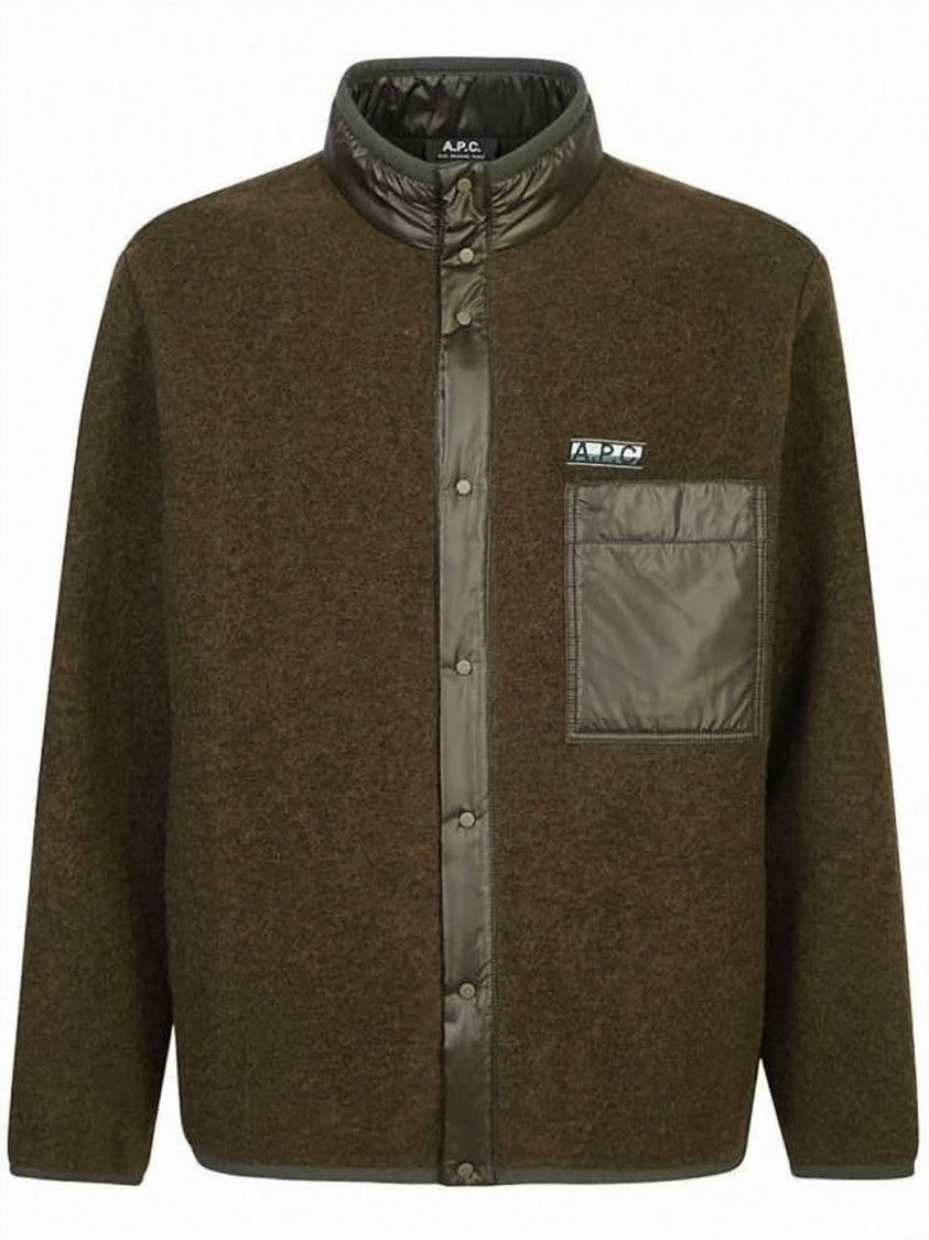 A.P.C. Boxy Silhouette Brown Wool-Blend Jacket