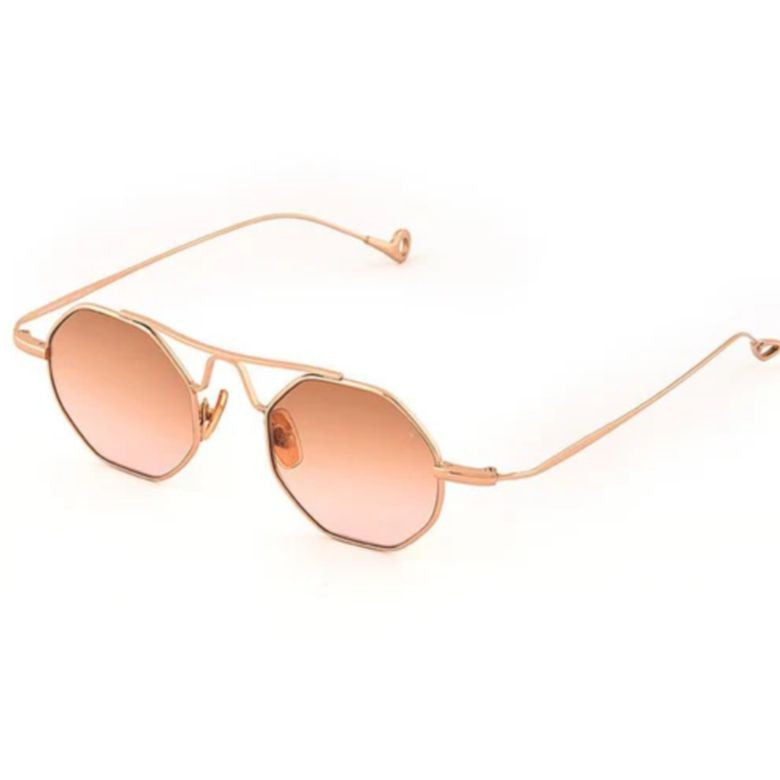 Eyepetizer Soho C.9-44 Octagonal Gold Sunglasses With Gradient Lenses