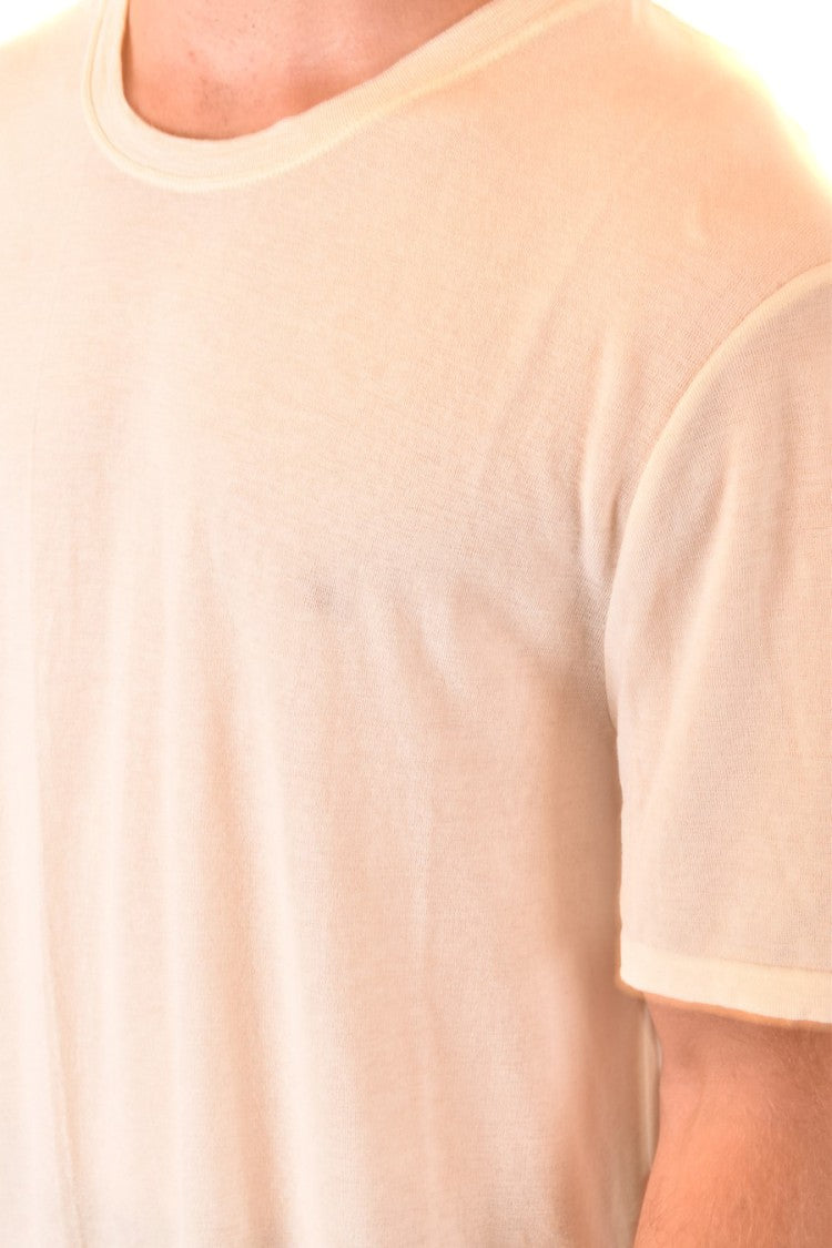 Laneus Minimalist Green Short-Sleeved Crew Neck T-Shirt