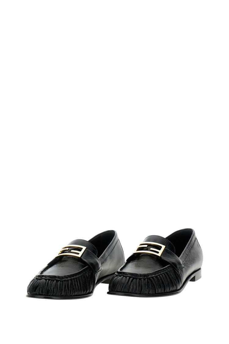 Fendi Black Nappa Leather Loafer