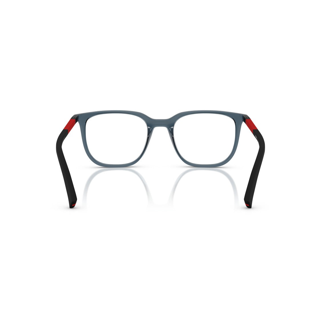 Prada Linea Rossa 0Ps 04Rv Translucent Smoky Blue Square Frame Eyeglasses