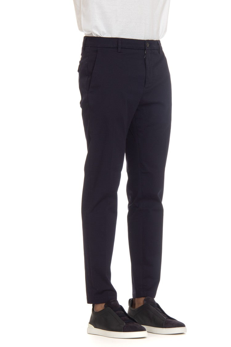 Department 5 Deep Ocean Blue Prince Stretch Cotton Chino Trousers