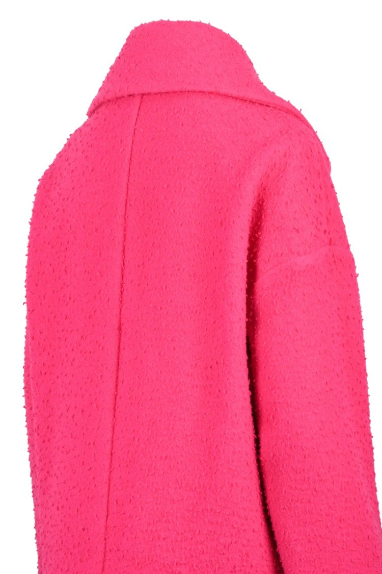 Red Valentino Double-Breasted Coat - Fuchsia
