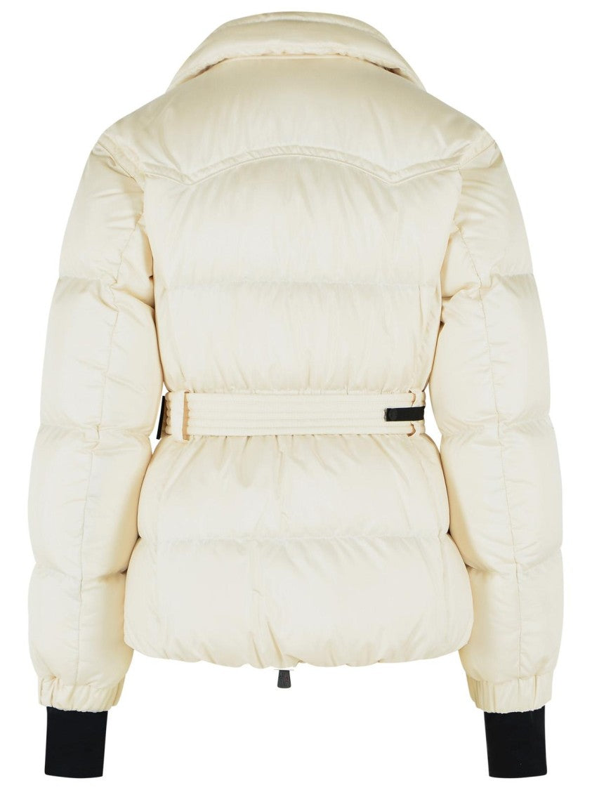 Moncler Grenoble White Karshi Insulating Belted Polyester Ski Jacket
