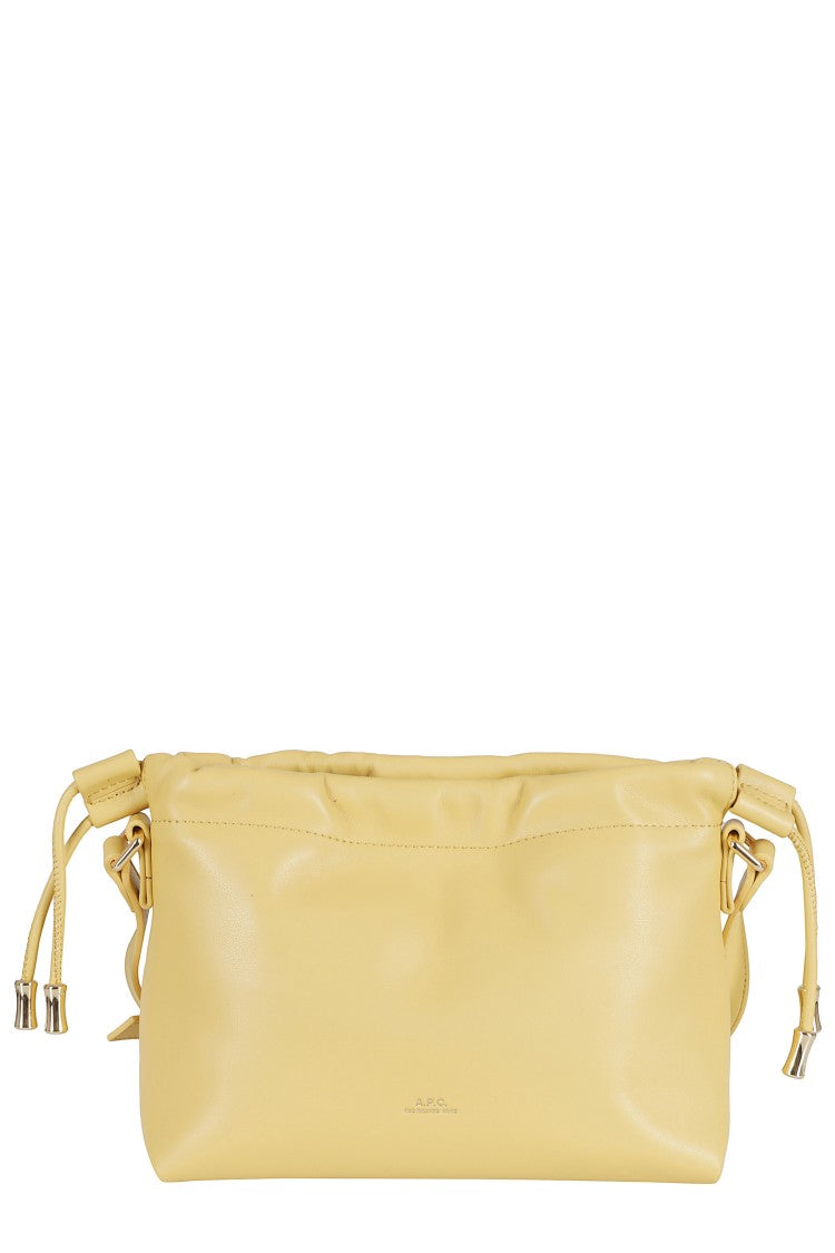 A.P.C. Butter Polyurethane-Blend Sac Ninon Mini Drawstring Bucket Bag