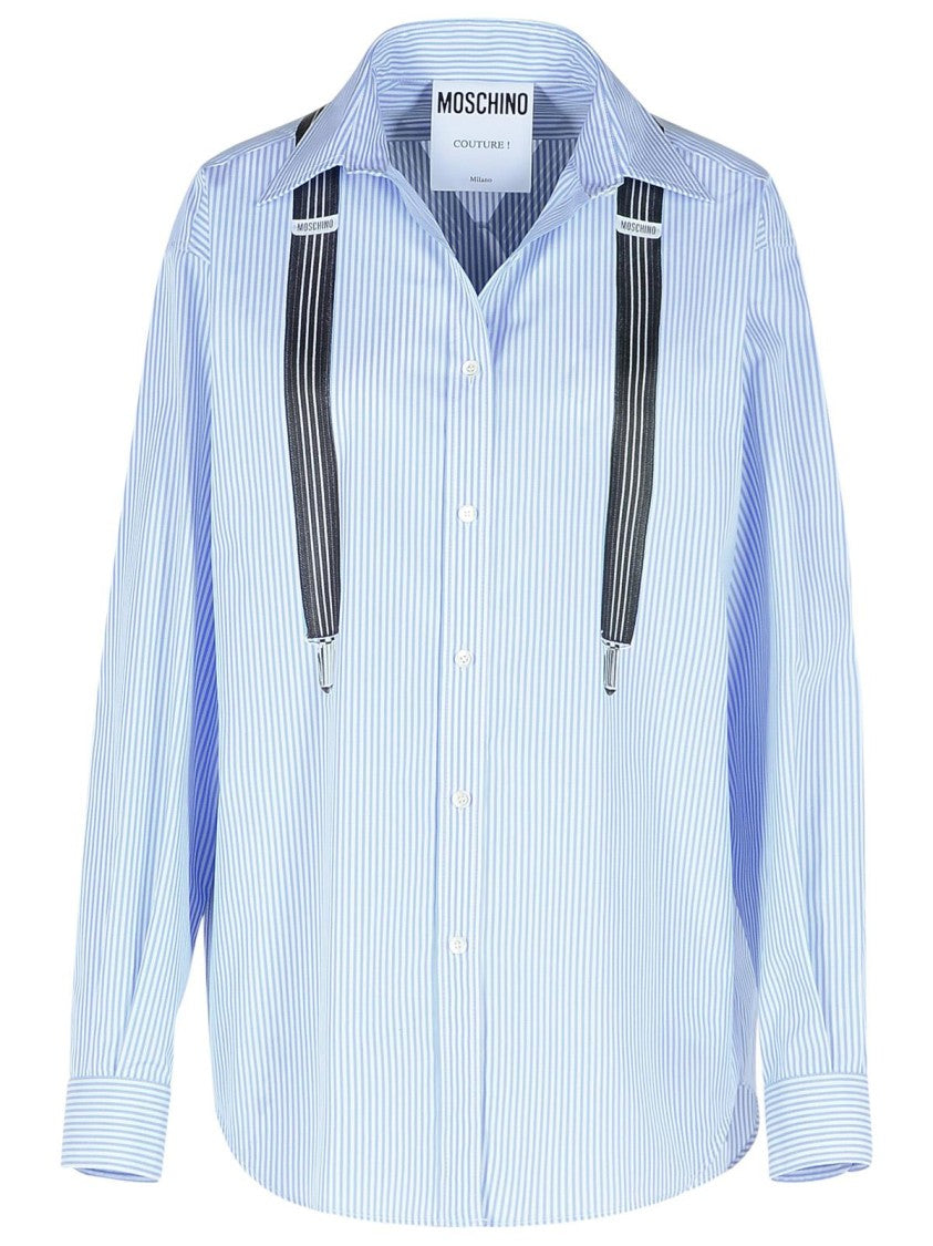 Moschino Light Blue Cotton Shirt