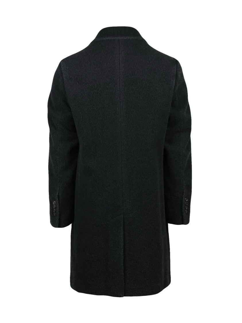 Circolo 1901 Black Virgin Wool-Blend Coat