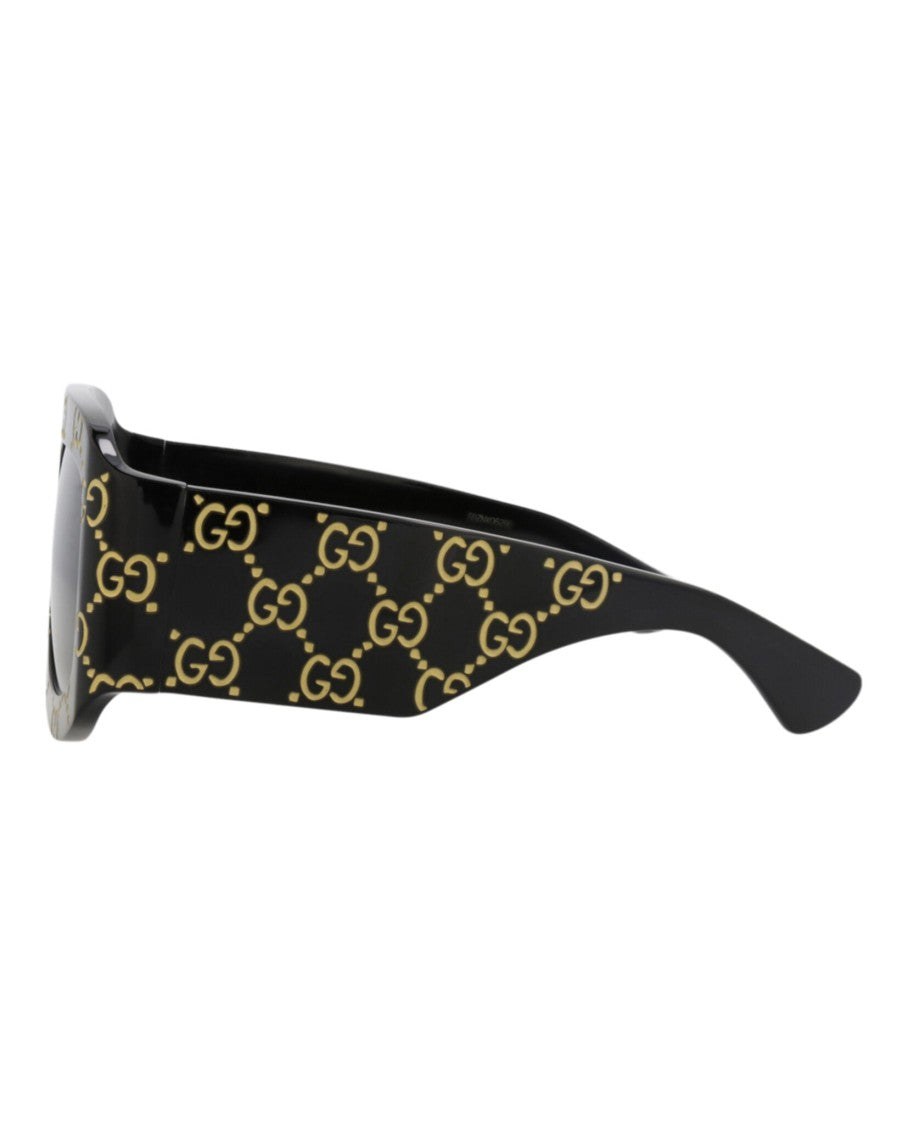 Gucci Shield-Frame Recycled Acetate Sunglasses
