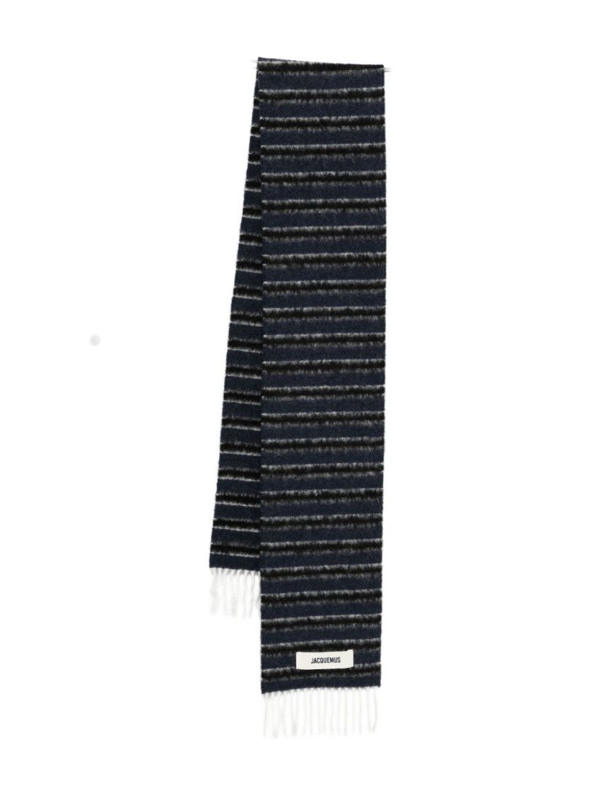 Jacquemus Horizontal Stripes Alpaca And Virgin Wool Scarf