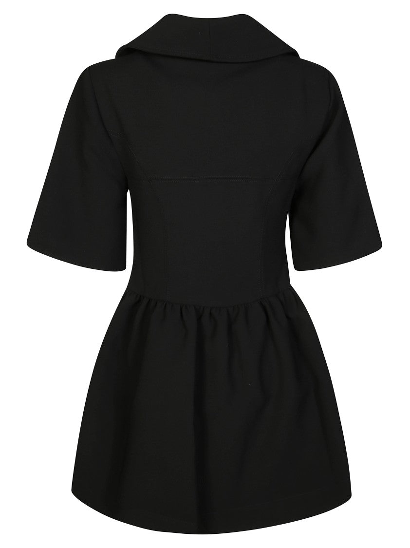 Ganni Bonded Crepe Mini Dress