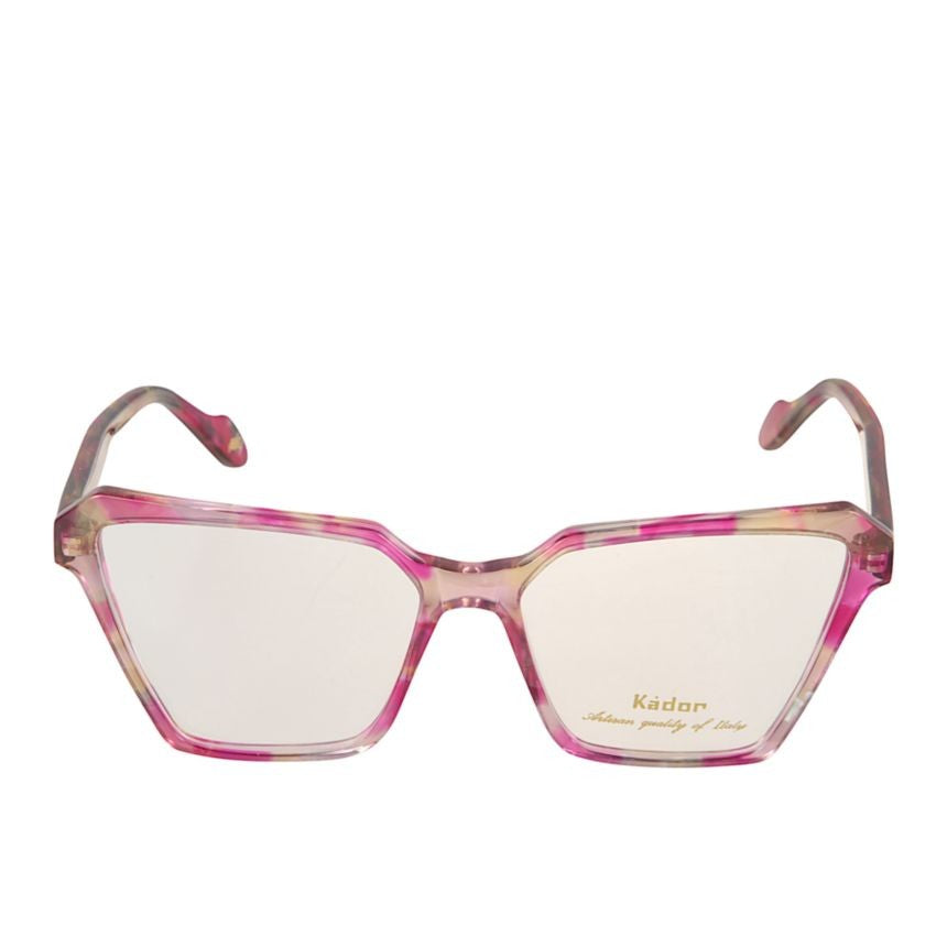 Kador Vanessa Light Geometric Frame Eyeglasses In Translucent Pink