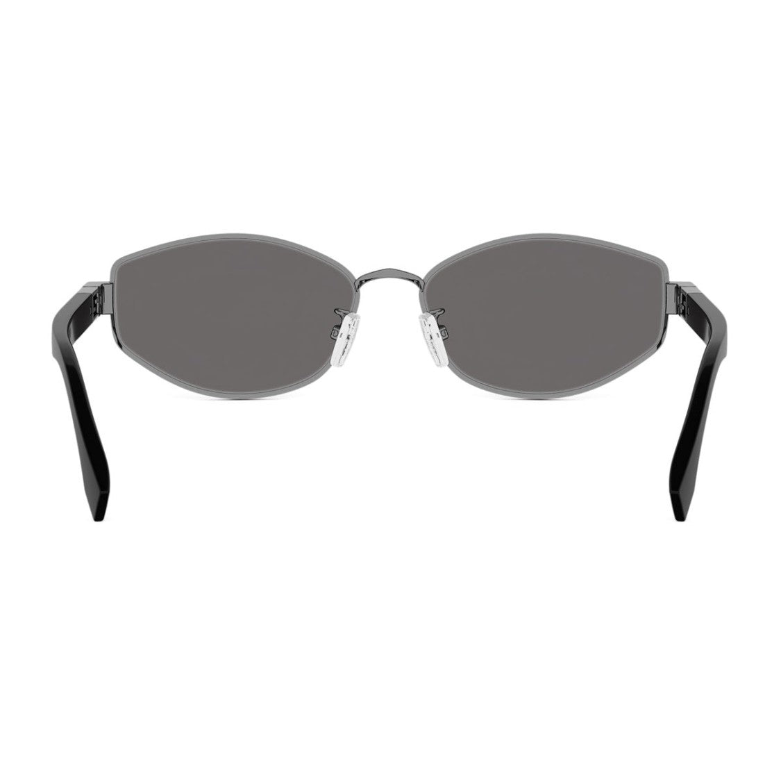 Fendi Silver Tube Fe40216u Geometric Metal Sunglasses