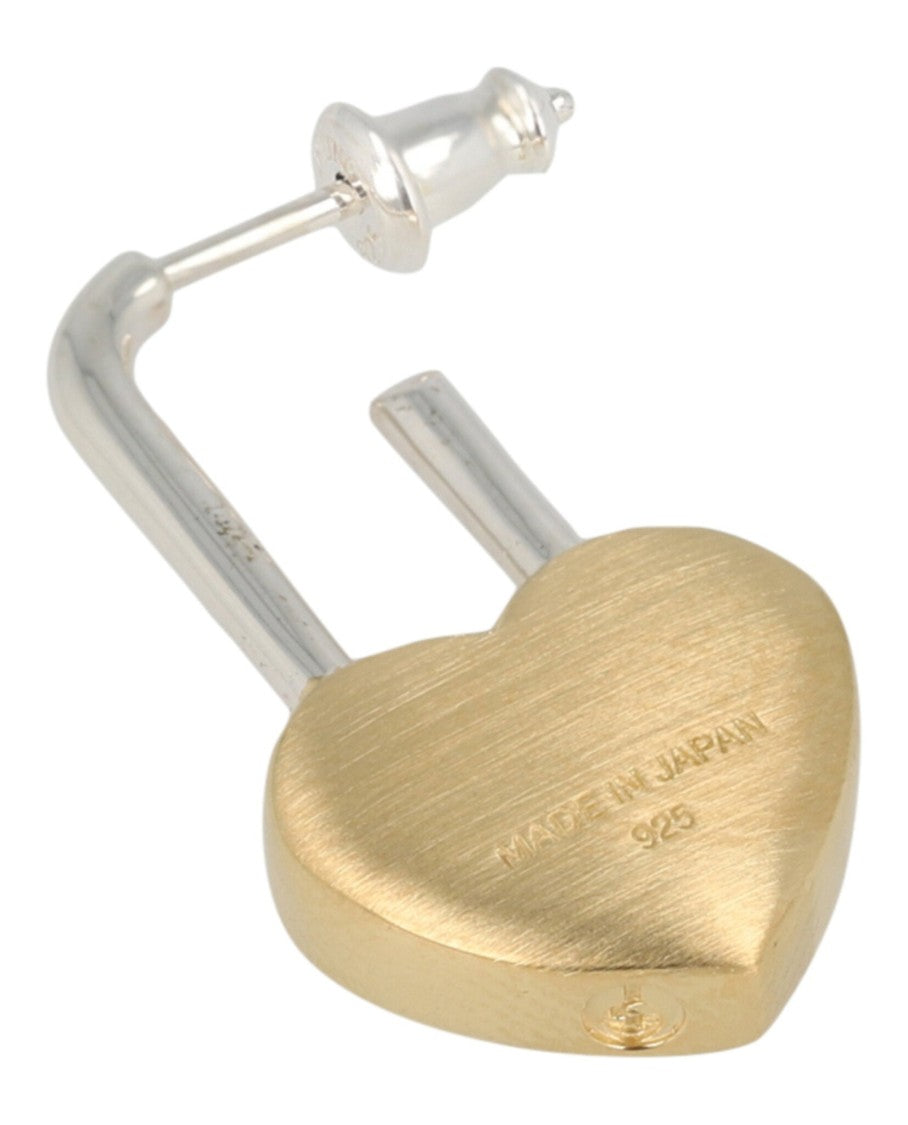 Ambush Small Heart Padlock Single Earring