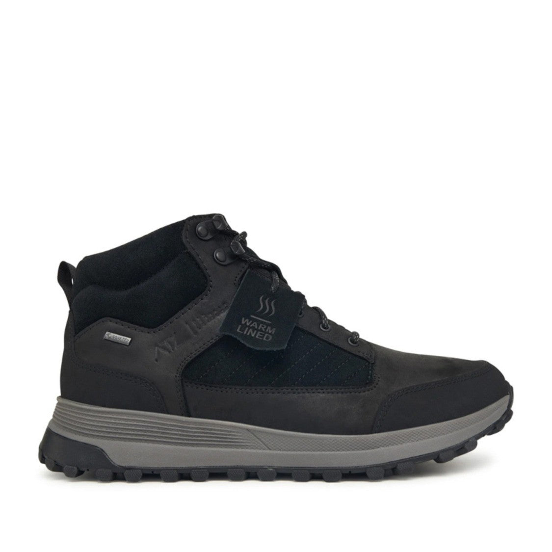 Clarks Black Atl Trekhi Gtx Low-Cut Padded Collar Leather Ankle Boots