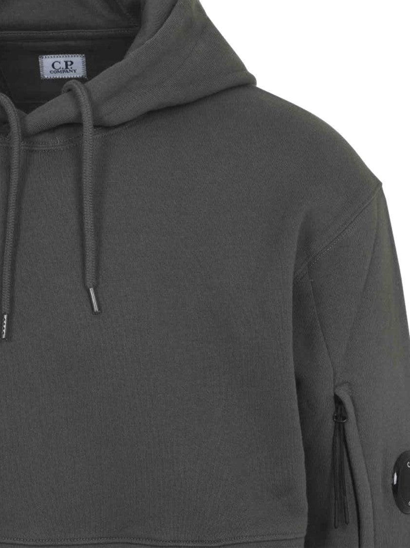 C.P. Company Cotton Blend Hoodie With Distinctive Lens Detail