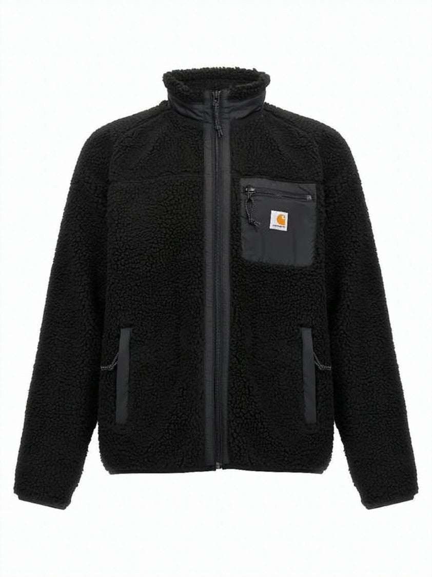 Carhartt Wip Textured Fleece Liner Jacket With High Collar
