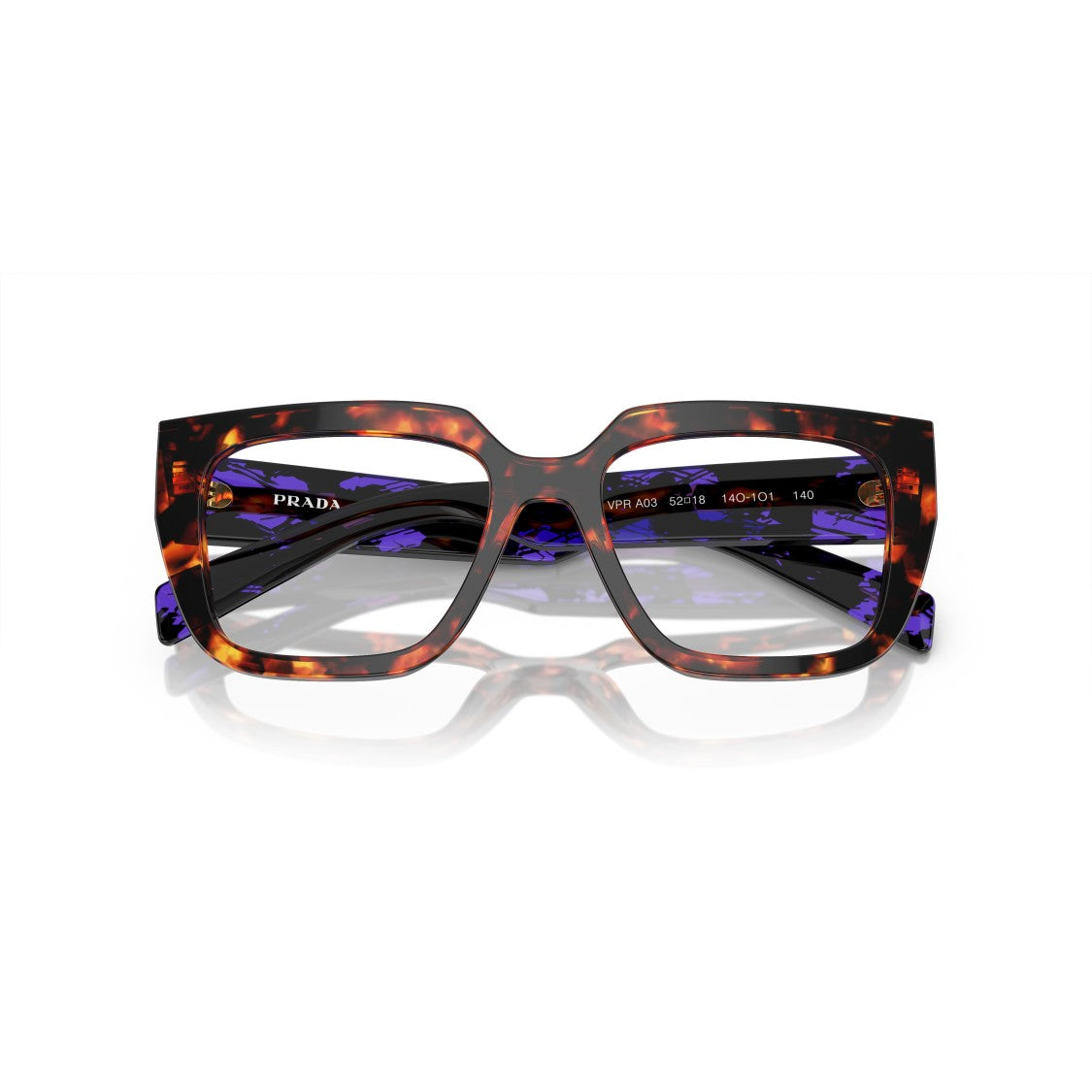 Prada 0Pr A03v Oversized Square Tortoiseshell Sunglasses