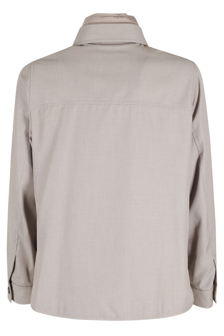 Moorer Sand Dulac Pum Removable-Bib Polyester-Blend Jacket
