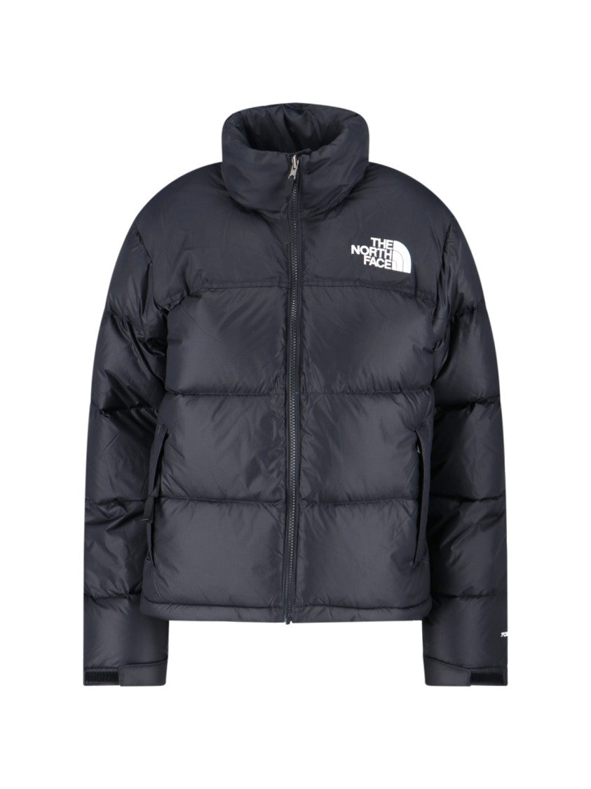 The North Face Quilted Black Down Coat With Removable Hood