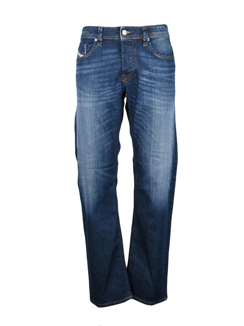 Diesel Blue Cotton-Blend Markee Straight-Leg Jeans