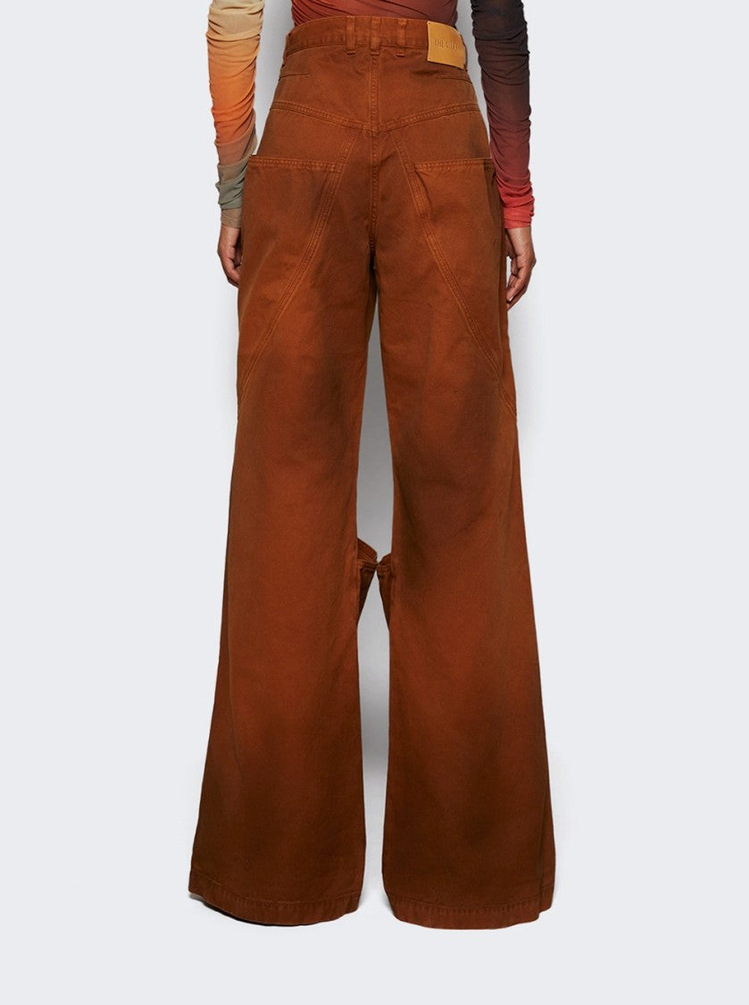 The Attico Long Pants Tobacco