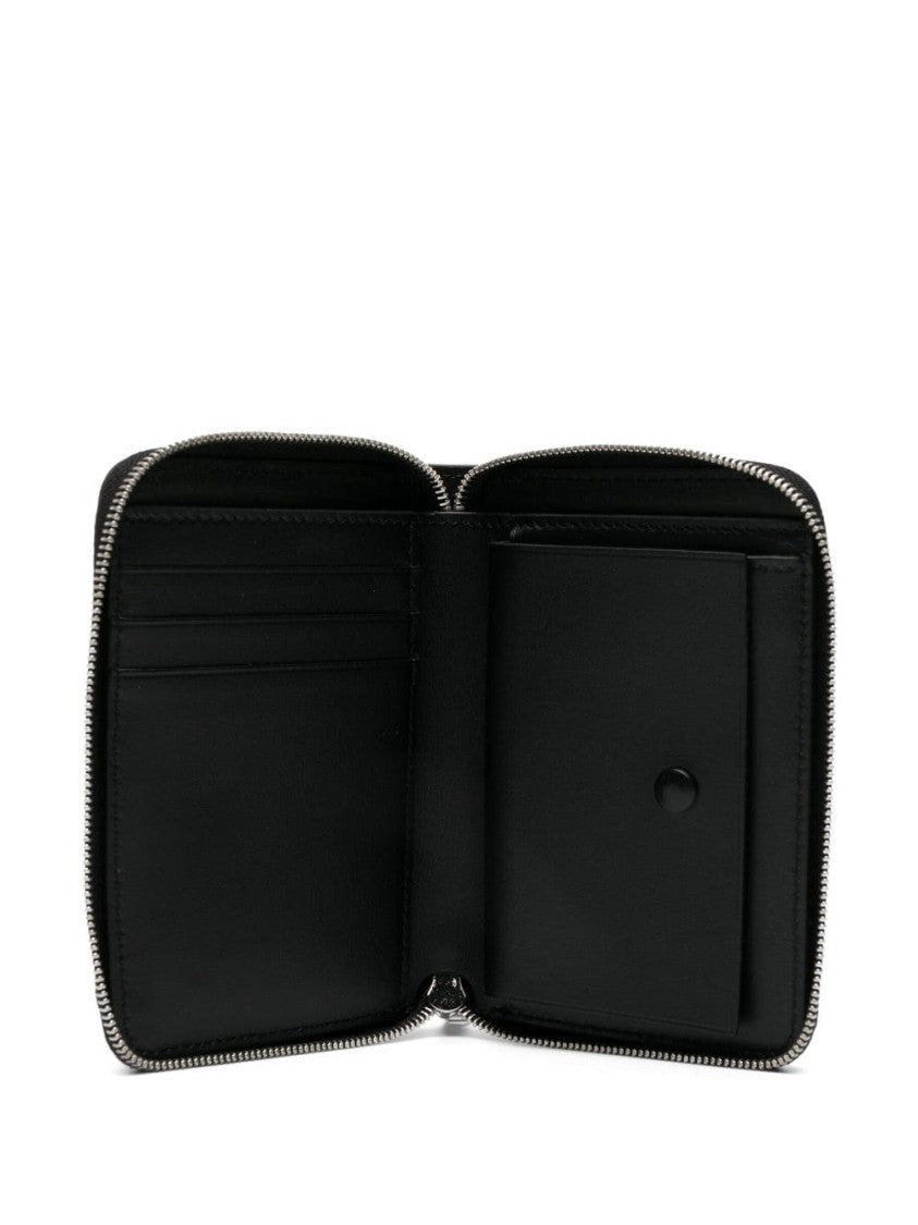 Jil Sander Four-Stitch Faux-Leather Cardholder