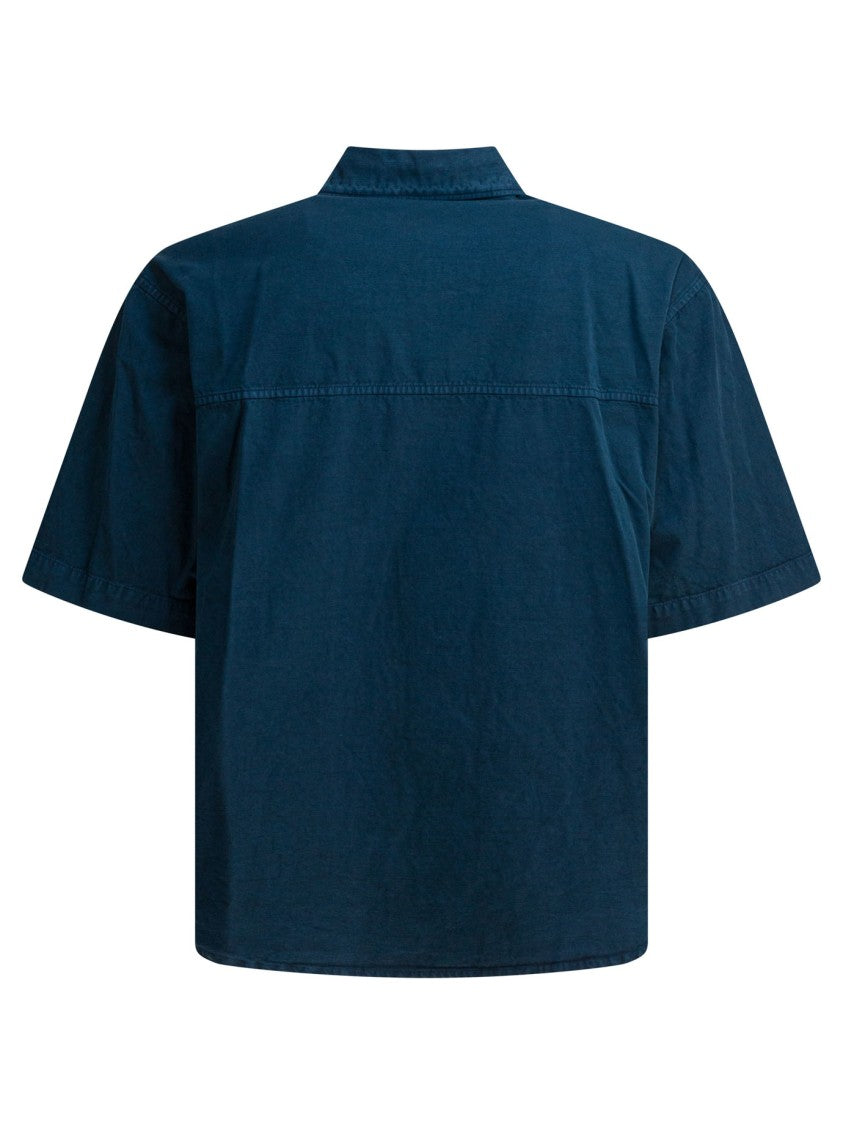 Auralee Compact Cotton Shirt With Cargo Pockets