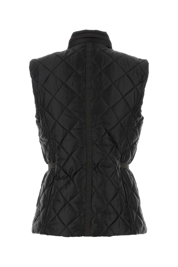 Michael Michael Kors Black Polyester Sleeveless Jacket