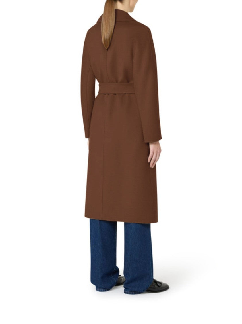 Max Mara Wrap Coat With Self-Tie Belt