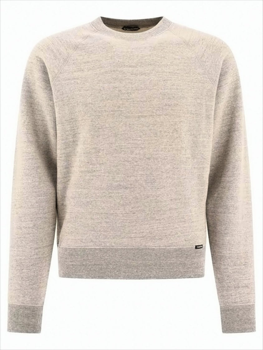 Tom Ford Fine-Knit Long-Sleeve Shirt With Subtle Heathered Pattern