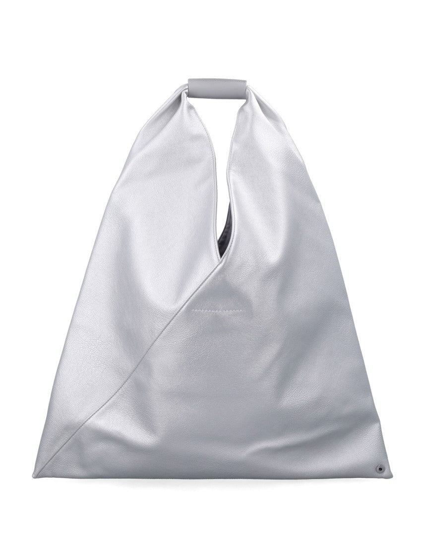 Mm6 By Maison Margiela Classic Japanese Triangular Silver Tote