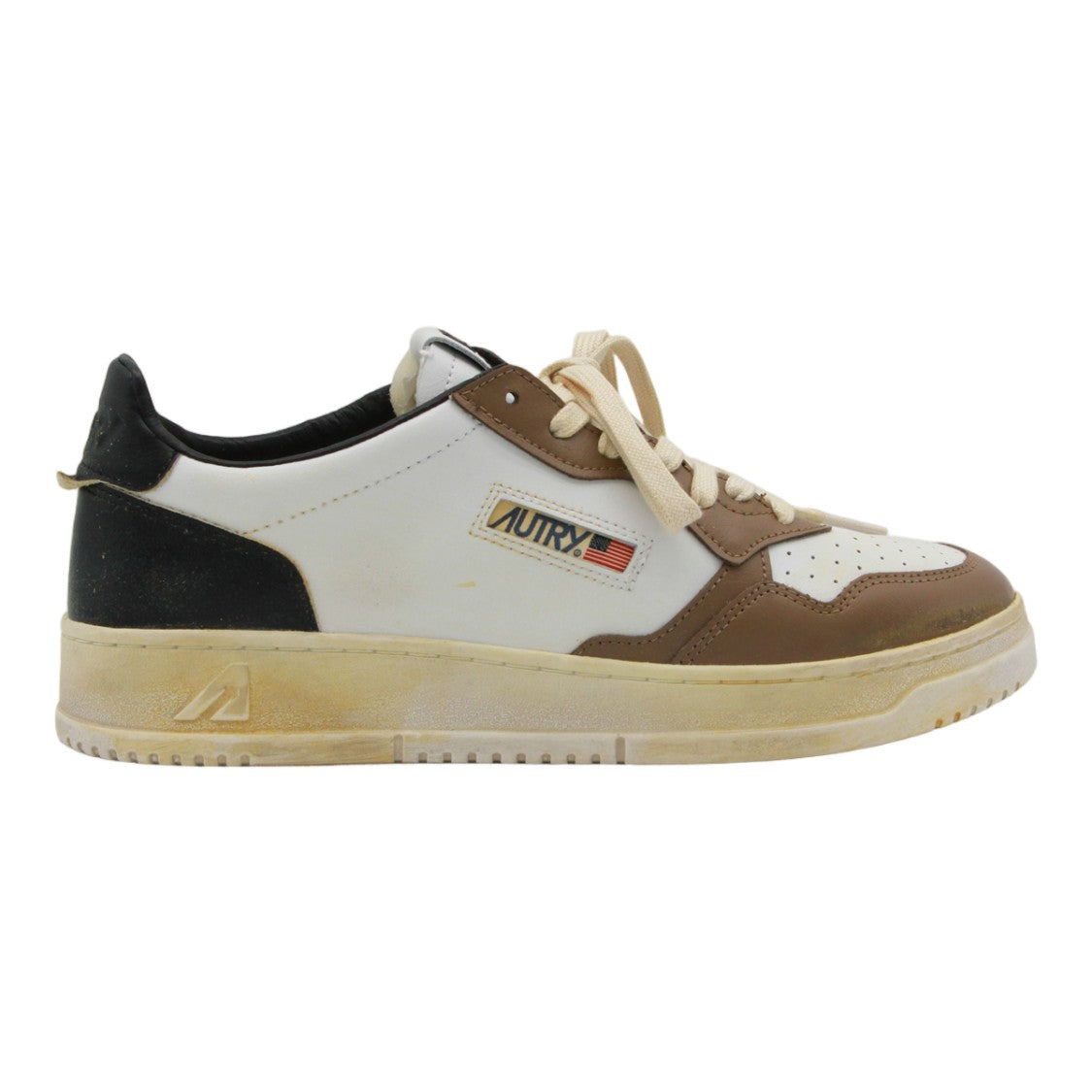 Autry Vintage Perforated Detail Sneakers