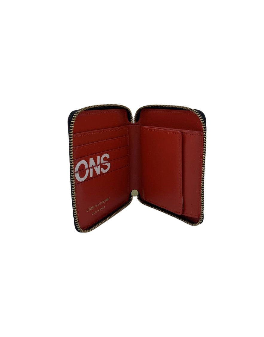 Wallet Cdg Zip-Around Smooth Leather Wallet With Bold Logo