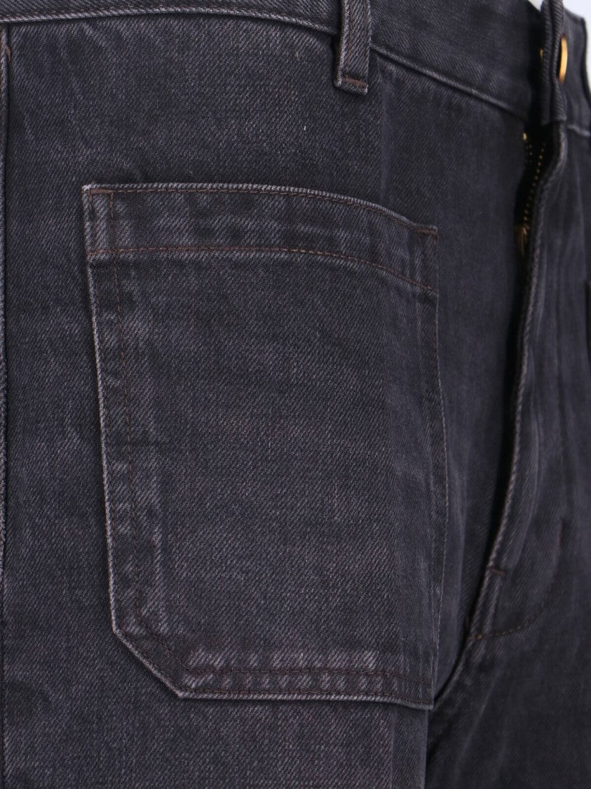 Seafarer Straight Cut Black Jeans With Five-Pocket Design