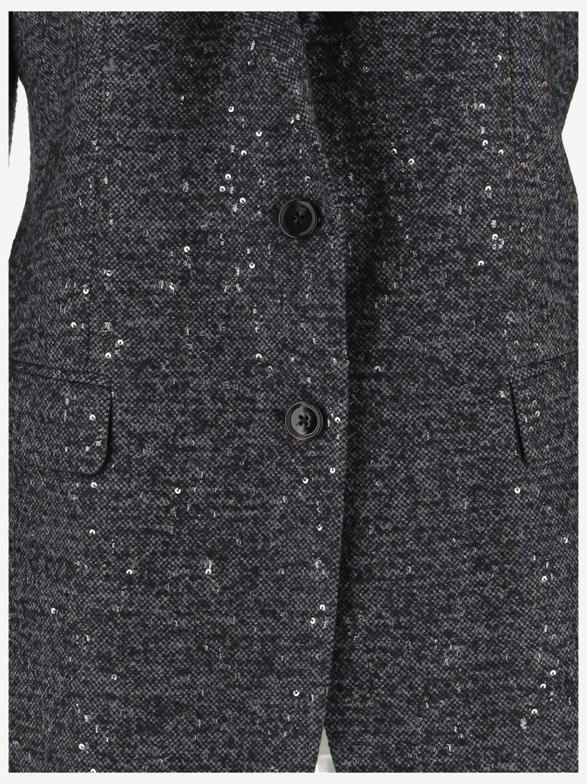 Tagliatore Single-Breasted Jacket In Wool And Viscose Blend