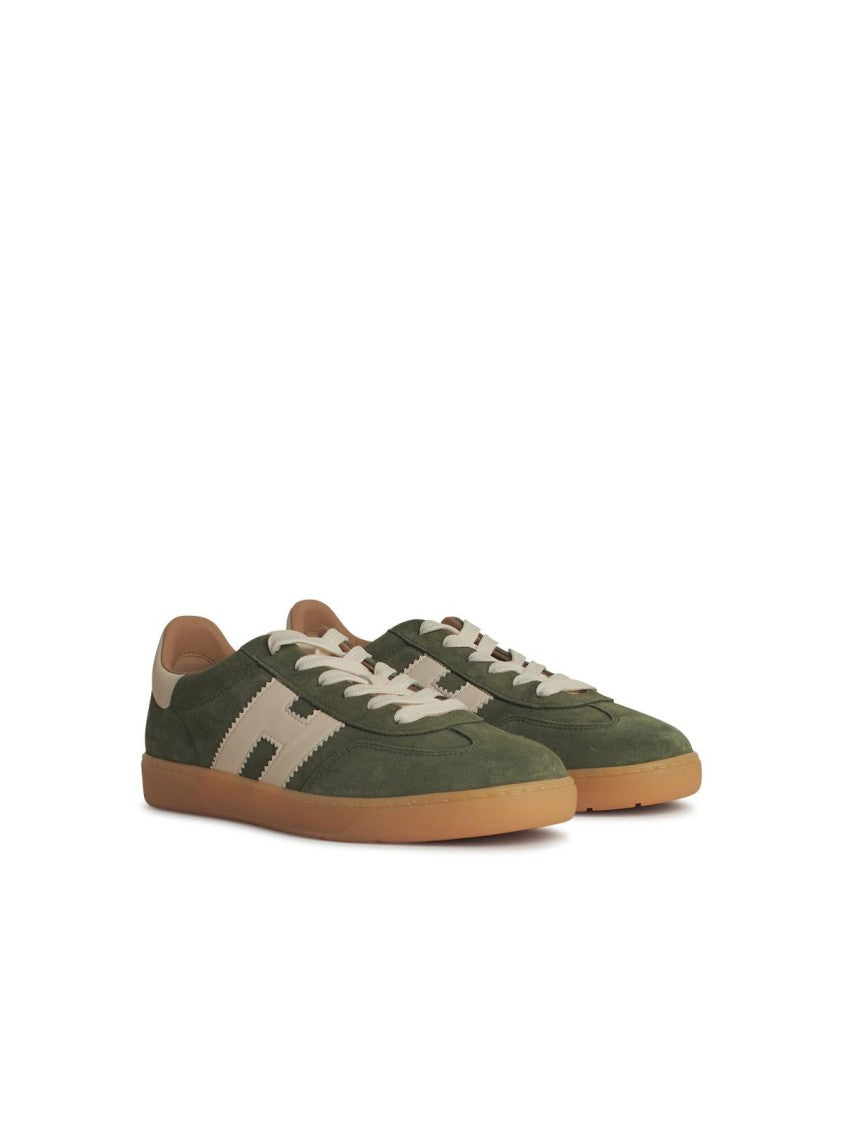 Hogan Cool' Green Suede Sneakers