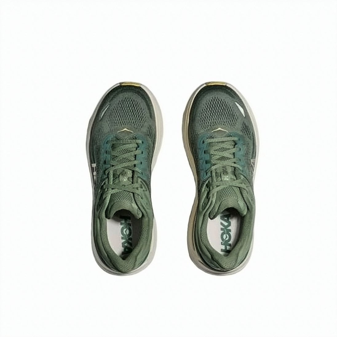 Hoka Breathable Mesh Sneakers With Cushioned Rubber Sole