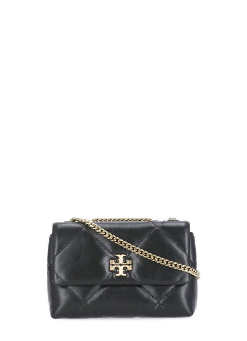 Tory Burch Black Matelassé Leather "Kira" Shoulder Bag