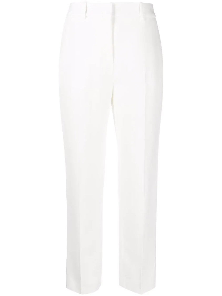 Ermanno Scervino Tailored White Trousers In Lightweight Fabric