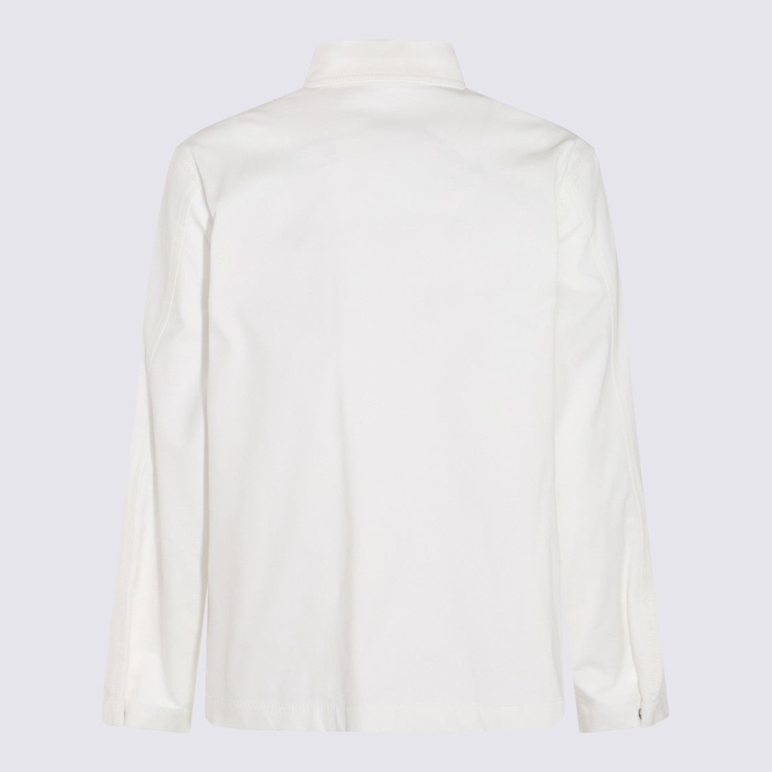 Valentino White Cotton Blend Shirt Jacket
