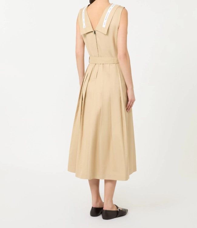 Weekend Wkdcono Technical Gabardine Midi Dress