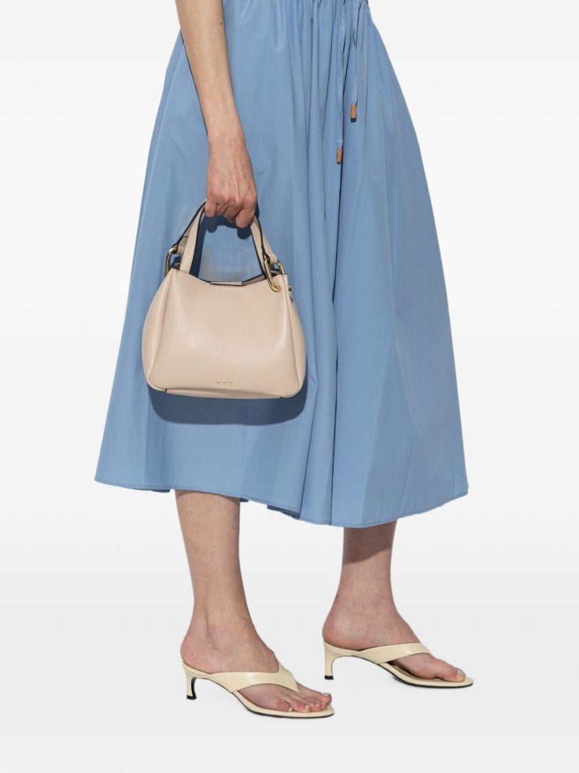 Furla Textured Leather Top Handles Handbag