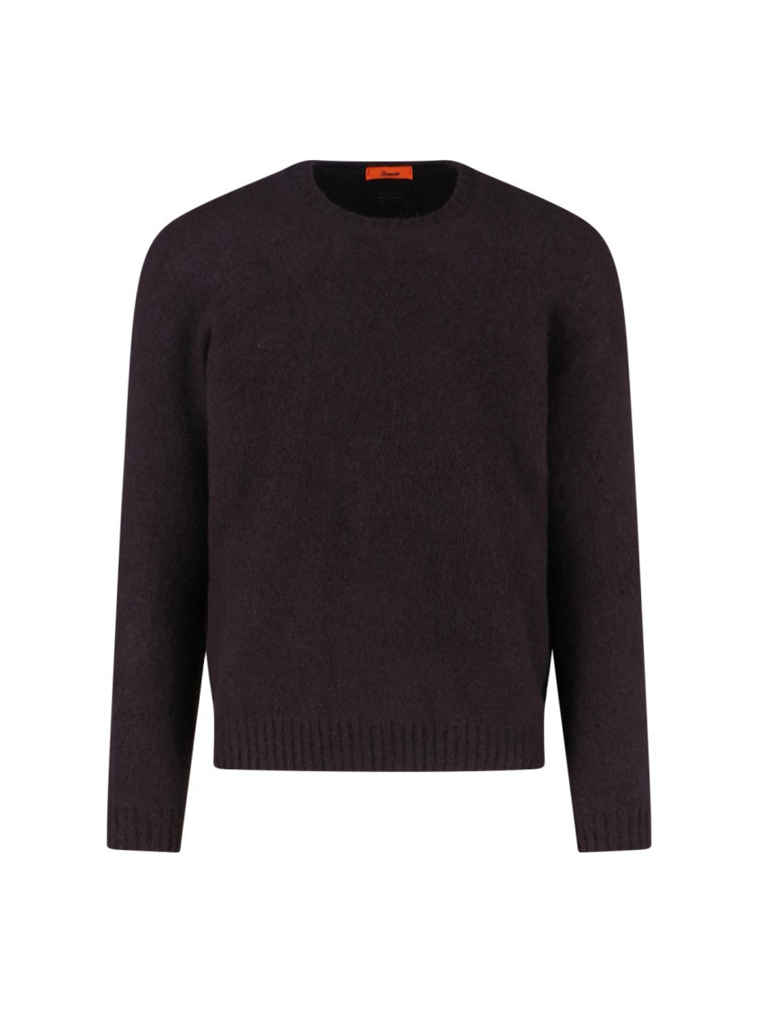 Drumohr Crew Neck Sweater With Ribbed Finishes