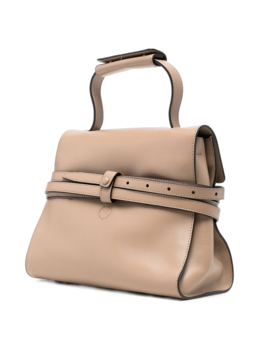 Moschino Structured Handbag With Soft Finish And Adjustable Strap
